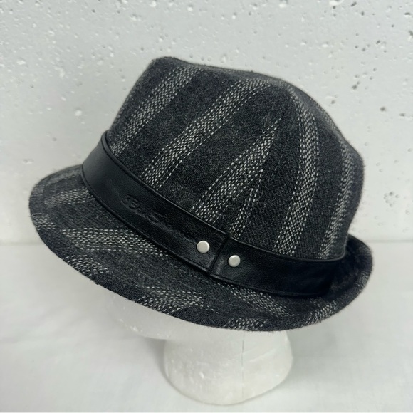 Ben Sherman Dark Gray Tweed Fedora Large - Picture 1 of 15